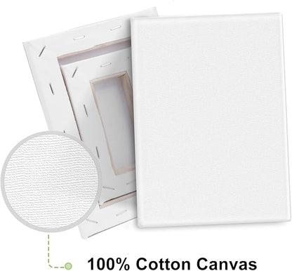 4 Packs Stretched Canvases for Painting - Image 2
