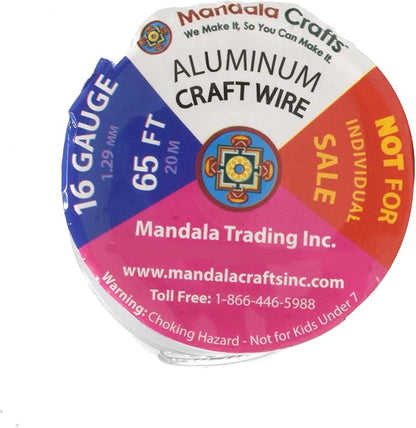 Mandala Crafts 16 Gauge Anodized Aluminum Craft Wire - Image 3