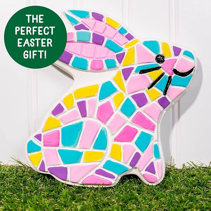 Creative Roots Paint Your Own Bunny Garden Stone, Craft Kits, Stepping Stones - Image 6