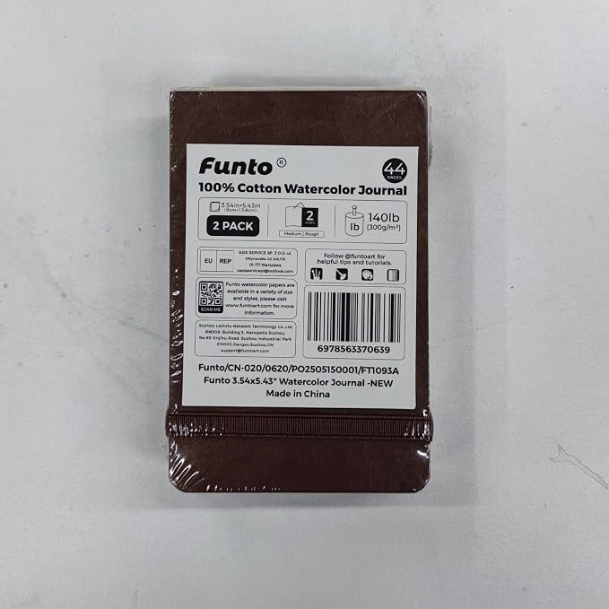 Funto Watercolor Journal 2-Pack, 44 Pages Each, 100% Cotton Cold Press - Image 7