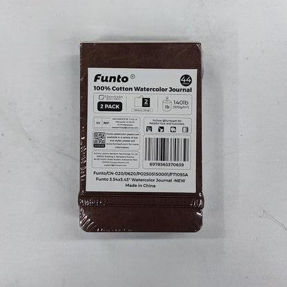 Funto Watercolor Journal 2-Pack, 44 Pages Each, 100% Cotton Cold Press - Image 7
