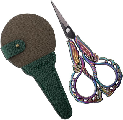 Embroidery Scissors W/Cover Sharp Tip Sewing Crafting Scissor by YOUGUOM