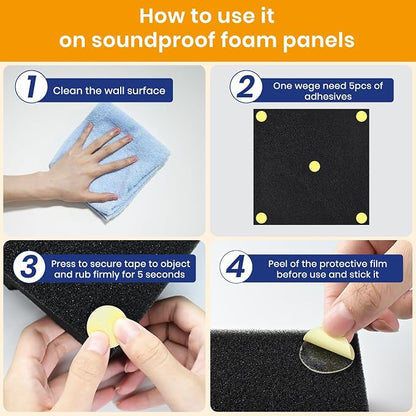 Focusound 300 Pack Double-Sided Sticky Adhesive Dots - Image 4