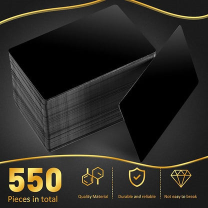 Thenshop 550 Pcs Metal Business Cards Engraving Aluminum Plates - Image 3