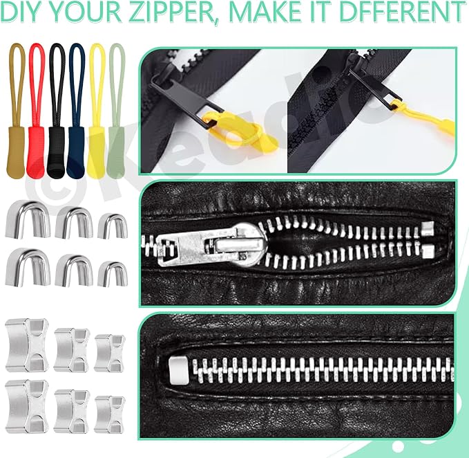 Keadic 144Pcs Zipper Repair Kit - Image 6