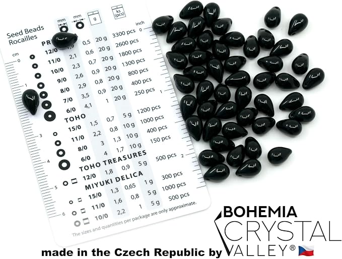 2.1oz Mix of Unique Czech Bohemia Glass Pressed Beads, Matte and Glossy - Image 8