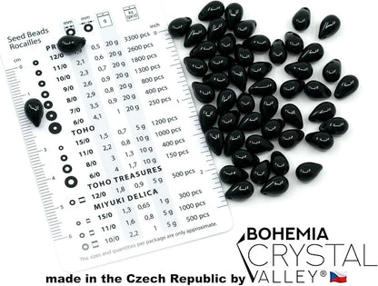 2.1oz Mix of Unique Czech Bohemia Glass Pressed Beads, Matte and Glossy - Image 8