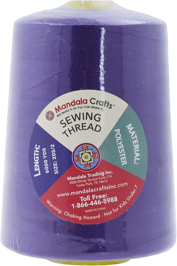 Mandala Crafts 4 Pack of Serger Threads Cones Spools - Image 3