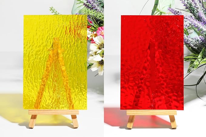 Lanyani 26 Sheets Transparent Stained Glass Sheets Packs - Image 7