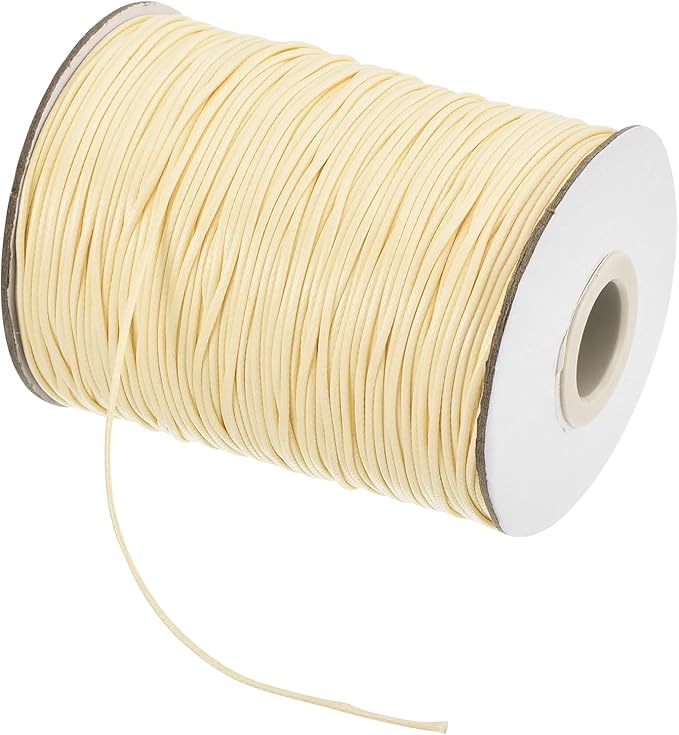 MECCANIXITY Waxed Cord 0.8mm Waxed Polyester Cord 175 Yard Wax String by MECCANIXITY