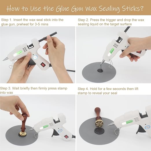 Olive Green Wax Seal Sticks 20pcs, Andotopee Glue Gun Wax Seal Sticks - Image 8
