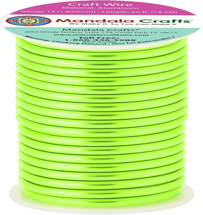 Mandala Crafts 13 Gauge Anodized Aluminum Craft Wire by MandalaCrafts