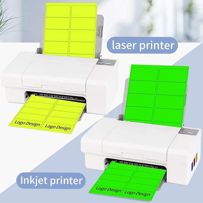 STARLIBOO 2" x 4" Colored Labels Stickers Fluorescent Bright Moving Labels - Image 4