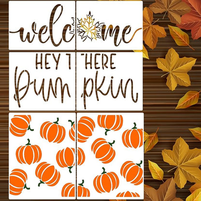 Fall Stencils for Door Mats 27”x14” Fall Doormat Stencils Pumpkin Stencil by zosylley