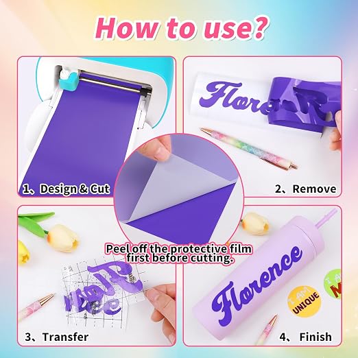 TECKWRAP 5.5"x12" Smart Adhesive Vinyl 25 Colors Holographic Chrome, Matte & - Image 6
