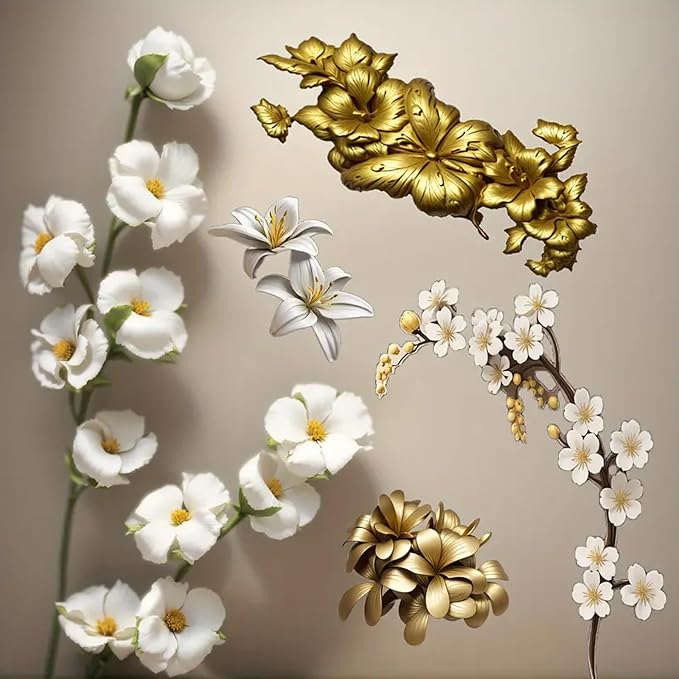 1 Pcs 3D Embossed Flower Fondant Mold, Exquisite Butterfly Lily Chocolate - Image 2
