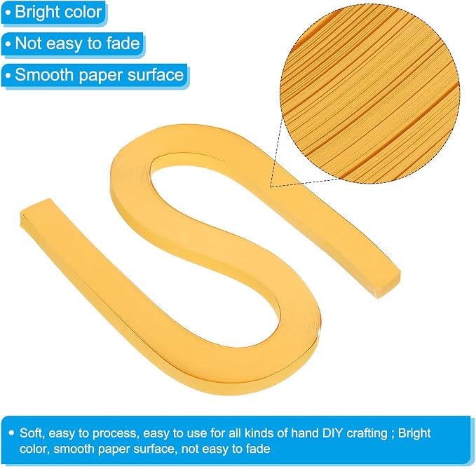 PATIKIL 360pcs Quilling Paper Strips Paper Flowers Quilling Kits 3/8" Origami - Image 3
