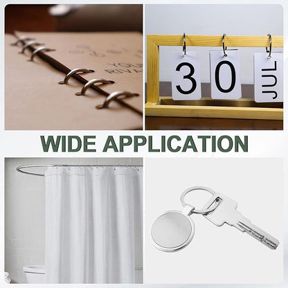 PATIKIL 2.2" x 2.4" Loose Leaf Binder Rings - Image 7