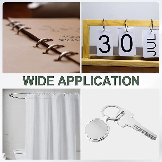 PATIKIL 2.5" x 2.8" Loose Leaf Binder Rings - Image 7
