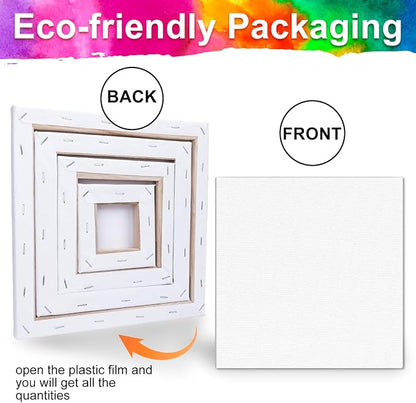 4 Packs Square Canvases for Painting - Image 2