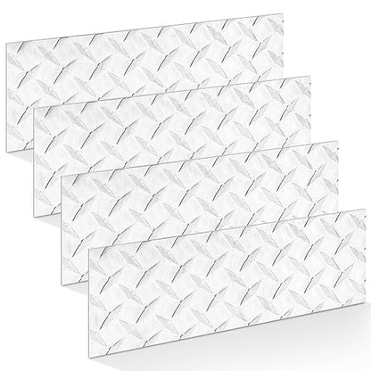 4pcs Diamond Plate Sheet Metal Heavy Duty Tread Aluminum Sheet Diamond Tread by Yaocom