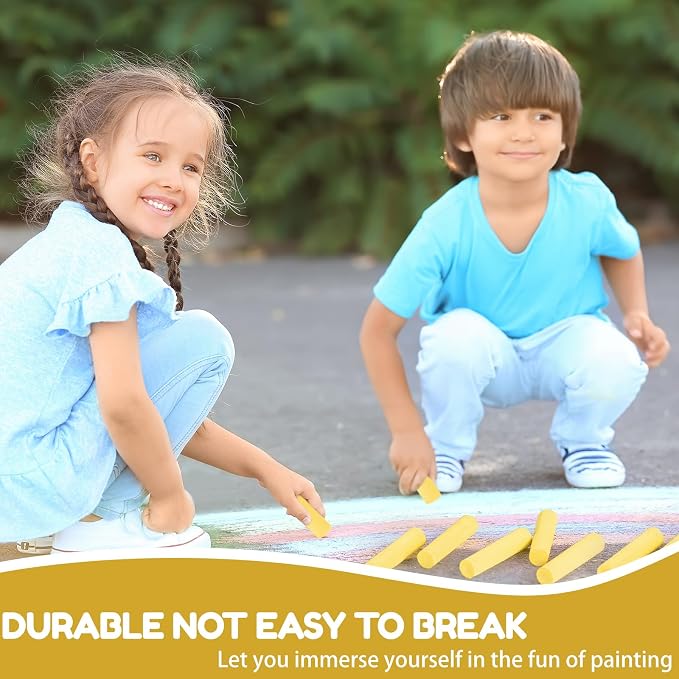 Fulmoon 40 Pcs Jumbo Sidewalk Chalk - Image 3