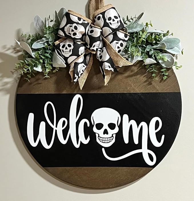 Halloween Stencils for Painting on Wood 12” Round Halloween Stencil Hey Boo - Image 3