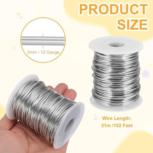 uxcell 12 Gauge / 2mm Anodized Aluminum Wire - Image 2