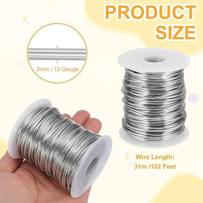 uxcell 12 Gauge / 2mm Anodized Aluminum Wire - Image 2