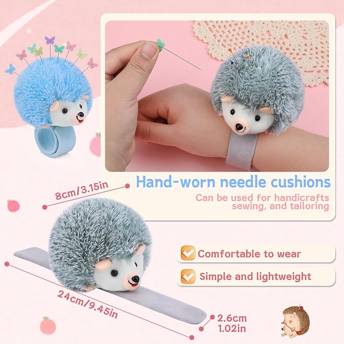 UzecPk Wrist Pin Cushion Kit, Sewing Products Including 2 Wrist Pin Cushion - Image 2