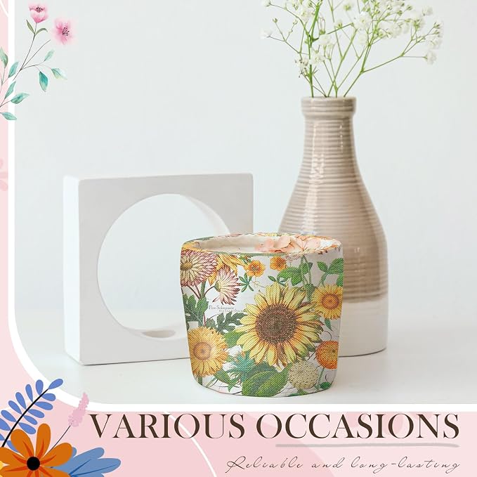 Crtiin 20 Pack Assorted Floral Napkins - Image 5