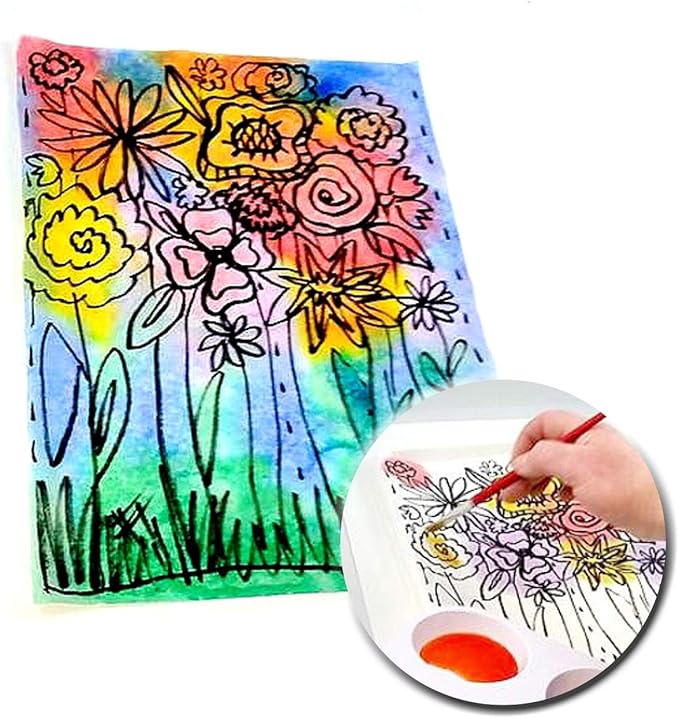 S&S Worldwide Color Splash! Liquid Watercolor Paint, 6 Vivid Colors, 1-oz - Image 3