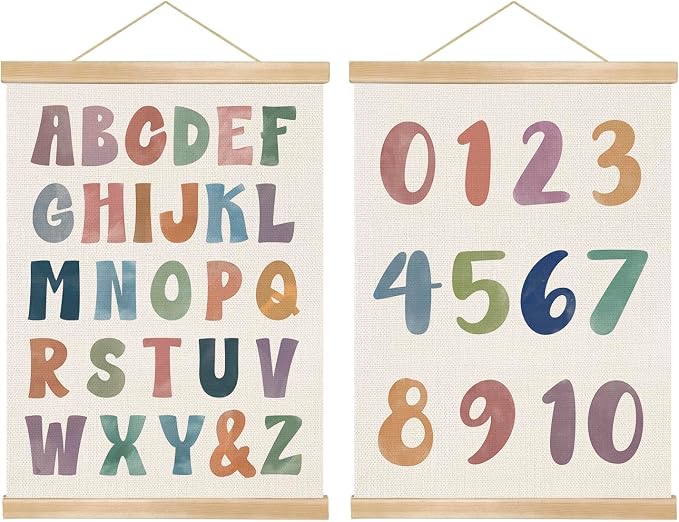 2-Pack Alphabet and Number Posters by You+found+a+duck