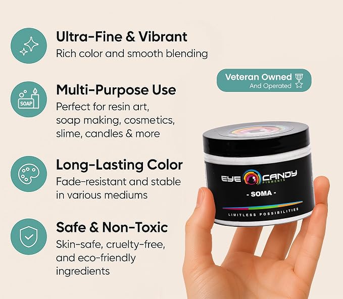 Eye Candy Pigments Premium White Mica Powder - Image 2