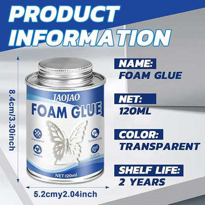 JAOJAO Foam Glue, Foam Adhesive Superior Adhesion Easy to Apply Quick-Drying - Image 7