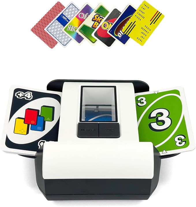 Automatic Card Shuffler, 2000mAh Rechargeable Battery, 2 Deck, Ultra Quiet by ZechnoX