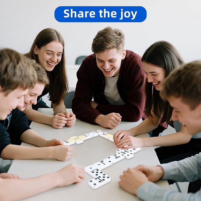 Double Six Dominoes Set with Tin Box - Image 5