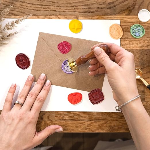 Wax Seal Stamp Kit, Vintage Classic Sealing Wax Stamp Head - Image 6