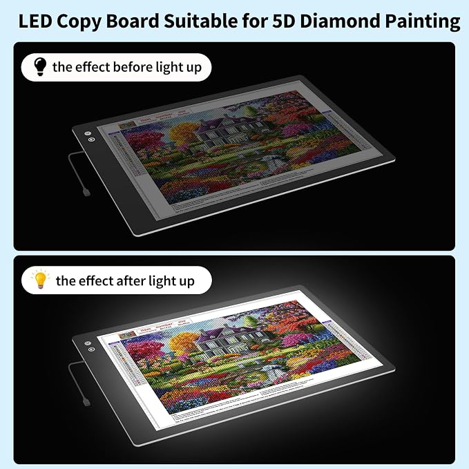 Rechargeable A2 Light Box, 3-Color Light LED Light Pad - Image 7