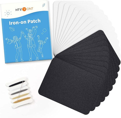 HTVRONT Iron on Patches for Clothing Repair, Fabric Patches for Clothes by HTVRONT