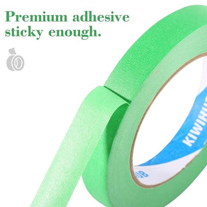 Green Painters Tape, 1 inch x 60 Yards x 5 Rolls - Image 4