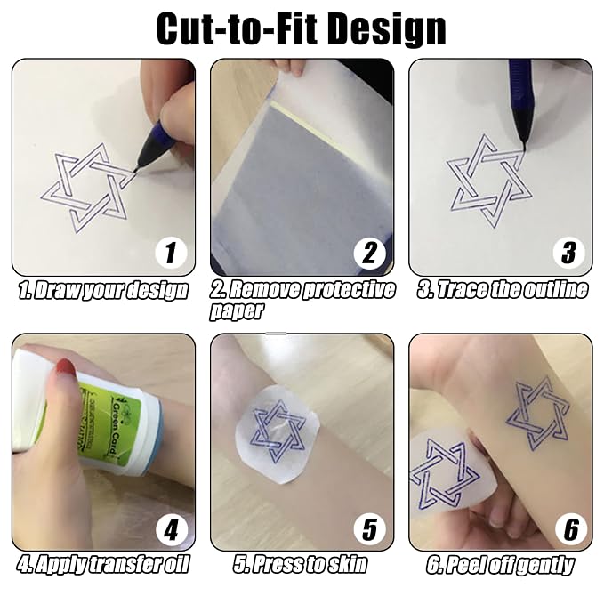 100 Sheets Tattoo Transfer Paper A4 Size Professional Thermal Stencil Paper - Image 5
