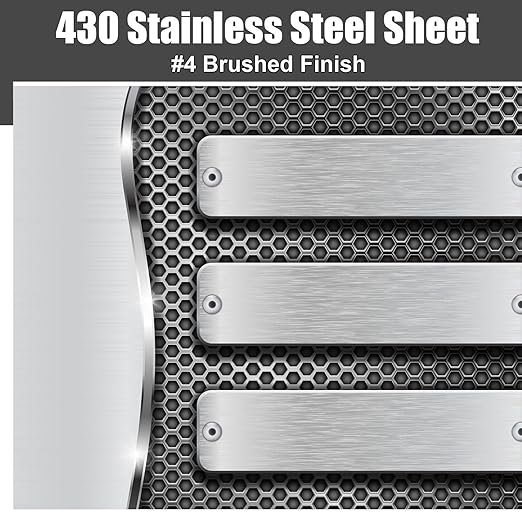 1 Pcs 430 Stainless Steel Sheet Metal 12 x 4 Inches 24GA Metal Plates Panel #4 - Image 5