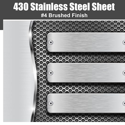 1 Pcs 430 Stainless Steel Sheet Metal 10 x 8 Inches 24GA Metal Plates Panel #4 - Image 5