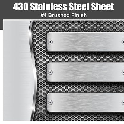 1 Pcs 430 Stainless Steel Sheet Metal 10 x 8 Inches 24GA Metal Plates Panel #4 - Image 5