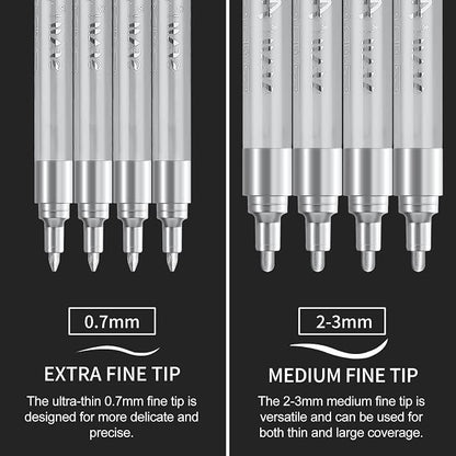 SFAIH Acrylic Silver Paint Pens - Image 2