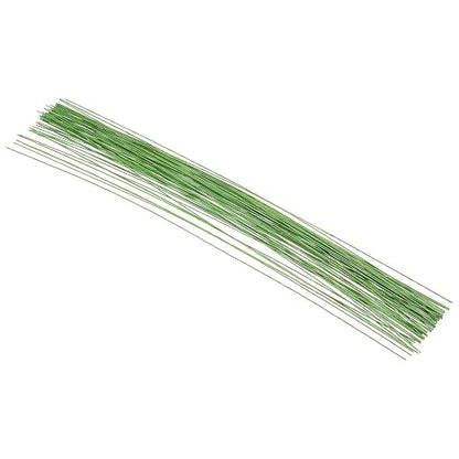 PATIKIL 24 Gauge 16" Floral Stem Wire, Light Green by PATIKIL