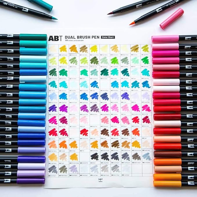 Tombow 56196 Dual Brush Pen Art Markers, Brush and Fine Tip Markers - Image 8