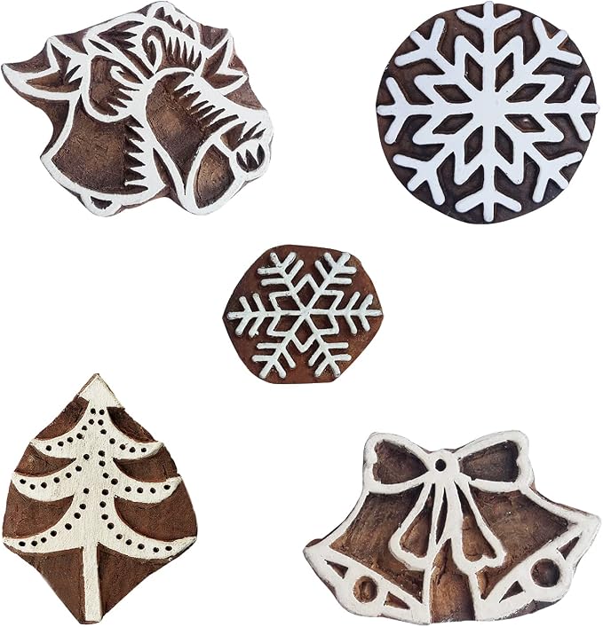 Royal Kraft Christmas Wooden Printing Stamps - Image 2