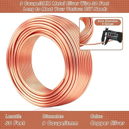 Aluminum Wire, Anezus 9 Gauge Craft Bendable Armature Thick Wire - Image 4